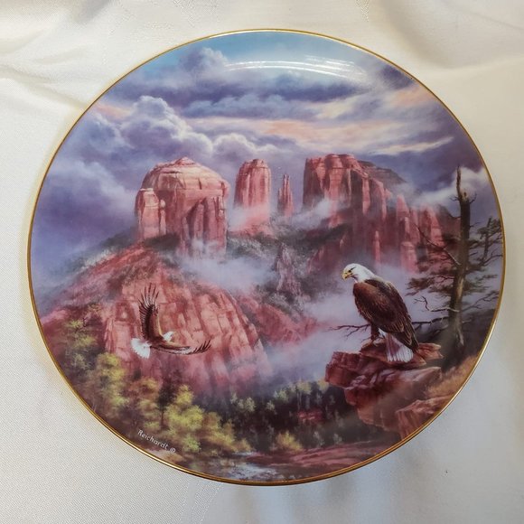 Danbury Mint "Untamed Glory" Plate  By Rudi Reichardt featuring Red Rocks Nation - Picture 1 of 2